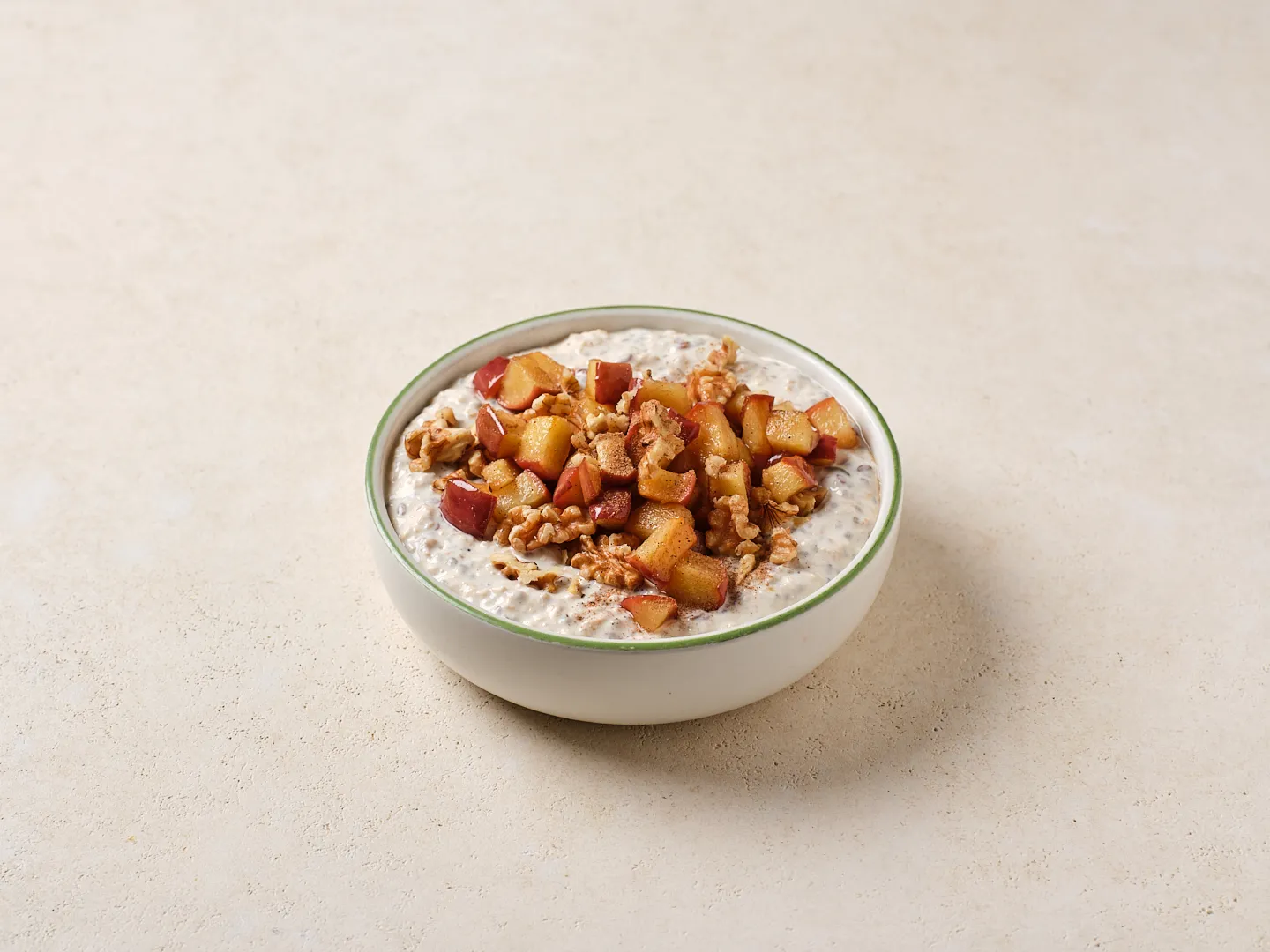 Apple Cinnamon Overnight Oats with Walnuts