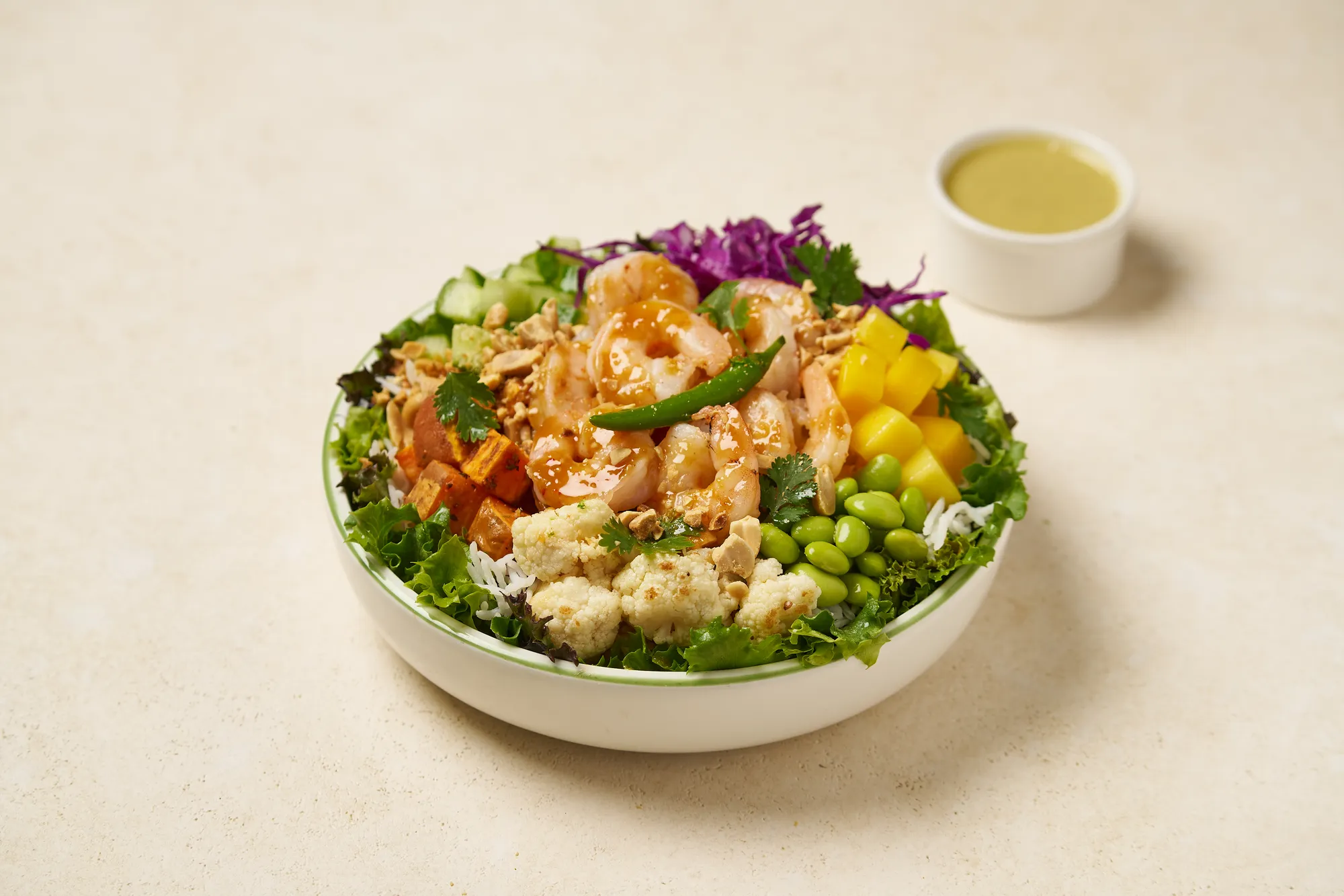 Thai Peanut Bowl with Shrimp & Sweet Potato